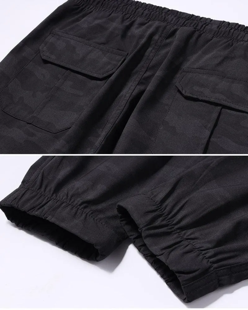 Techwear Ice Silk Camo Cargo Pants