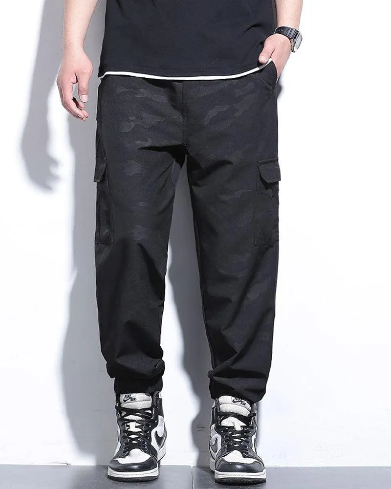 Techwear Ice Silk Camo Cargo Pants