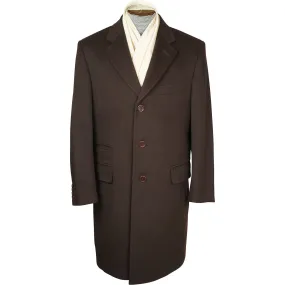 Ted Lapidus Paris Topcoat Wool Cashmere Mens Coat Luca Martucci Sz M