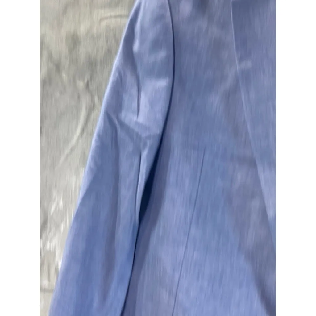 TOMMY HILFIGER Men's Blue Chambray Two-Button Blazer SZ 38R