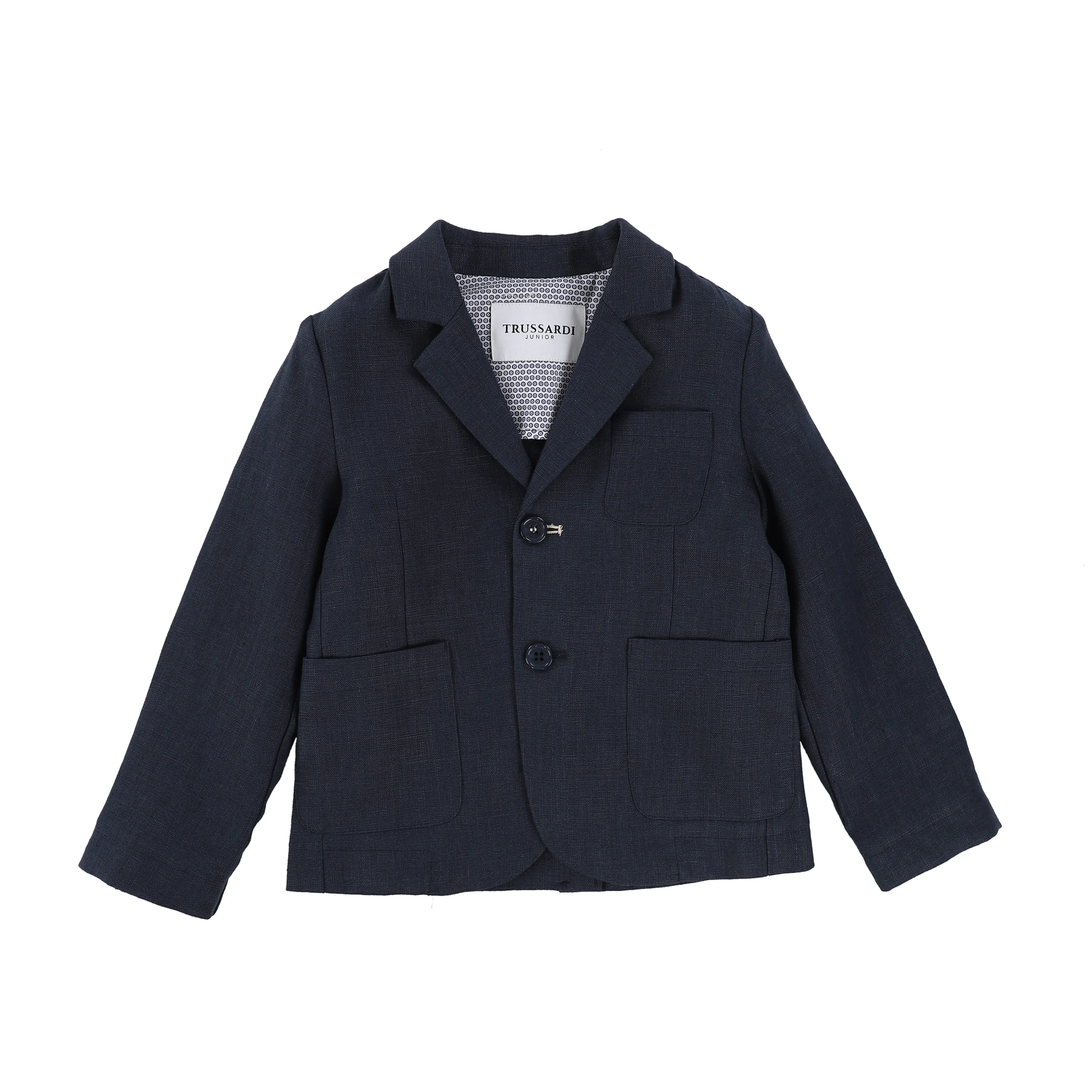 TRUSSARDI DEEP NAVY PATCH POCKET BLAZER [Final Sale]