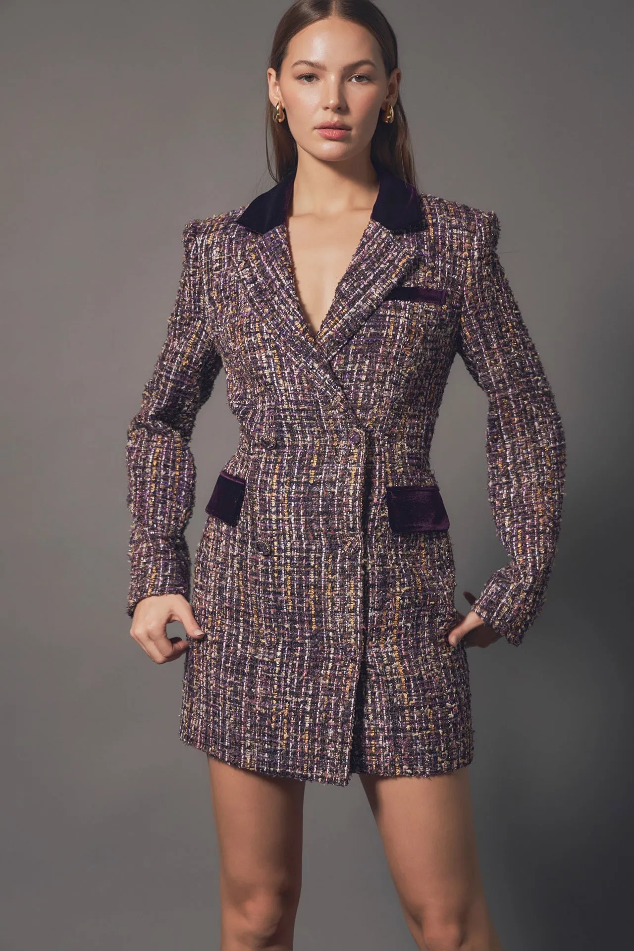 Tweed Blazer Dress