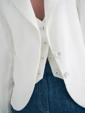 TWP Her Blazer White
