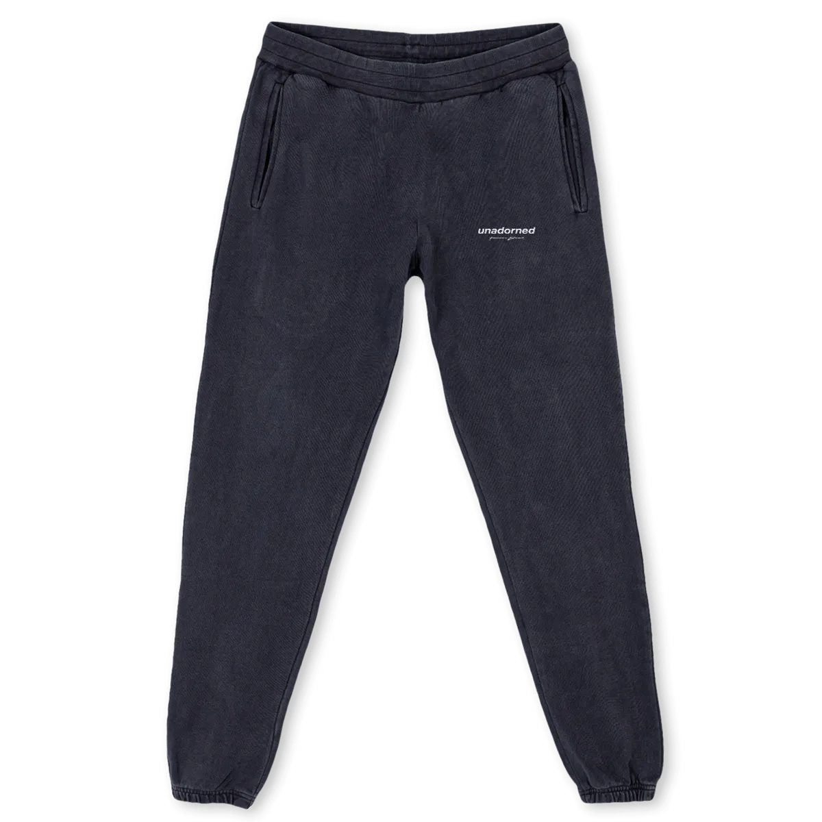 UNADORNED JOGGERS Vintage Black Sweatpants.