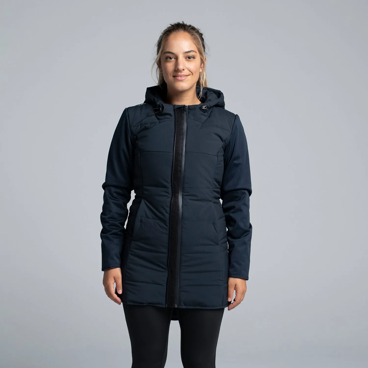 Valour Active Women's Summit Long Puffer Jacket - Ink