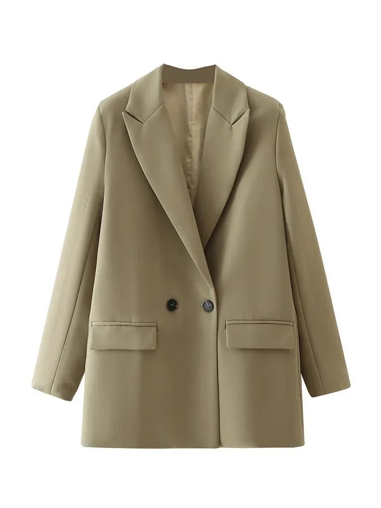Vintage Double Breasted Blazer: Timeless Office Elegance
