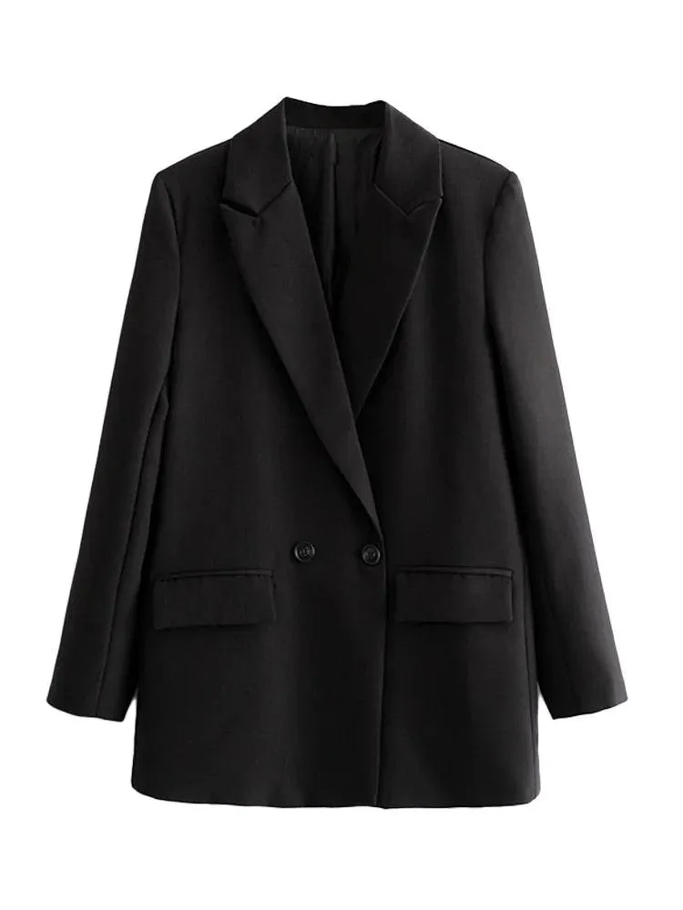 Vintage Double Breasted Blazer: Timeless Office Elegance