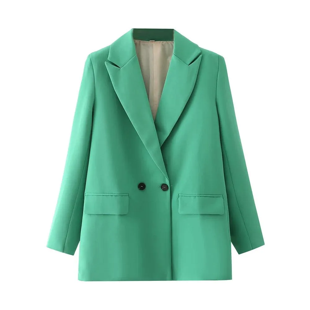 Vintage Double Breasted Blazer: Timeless Office Elegance