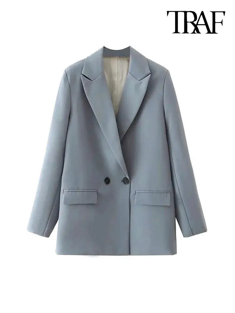 Vintage Double Breasted Blazer: Timeless Office Elegance