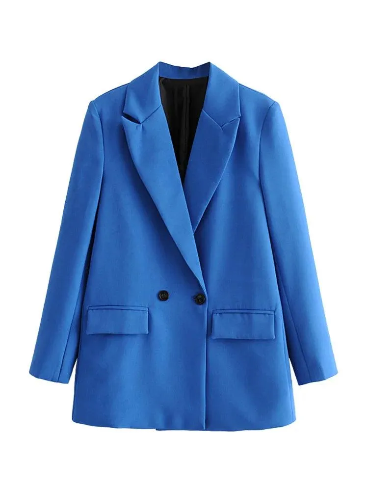 Vintage Double Breasted Blazer: Timeless Office Elegance