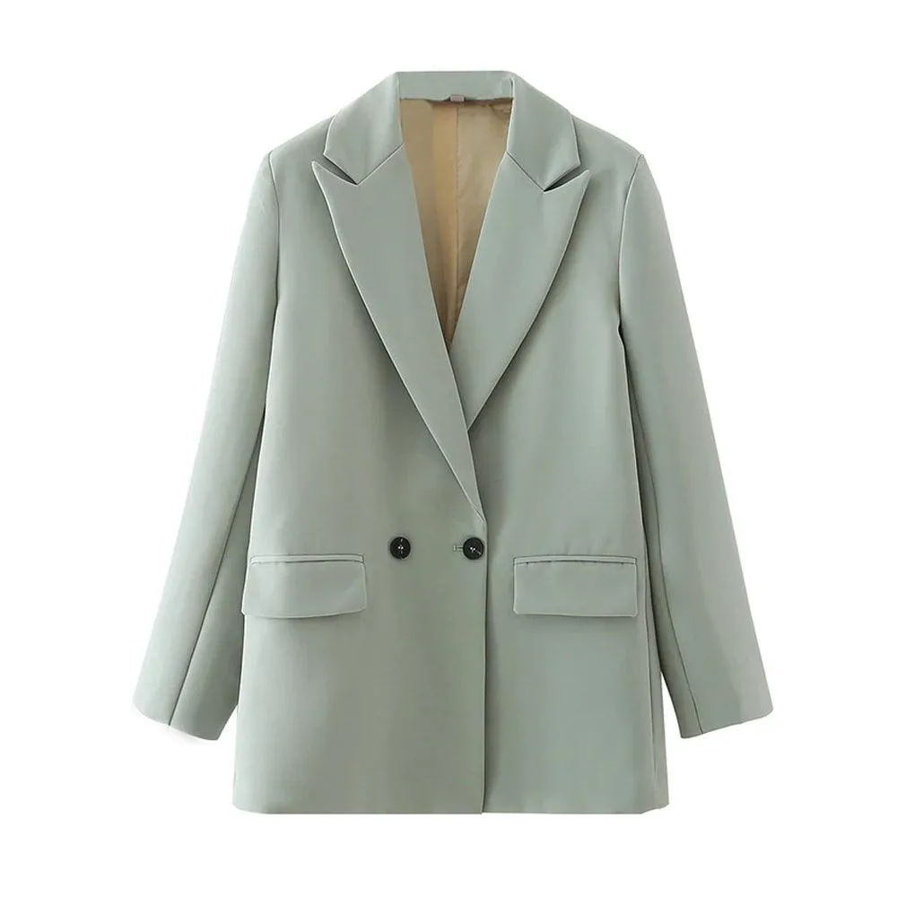 Vintage Double Breasted Blazer: Timeless Office Elegance