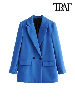 Vintage Double Breasted Blazer: Timeless Office Elegance