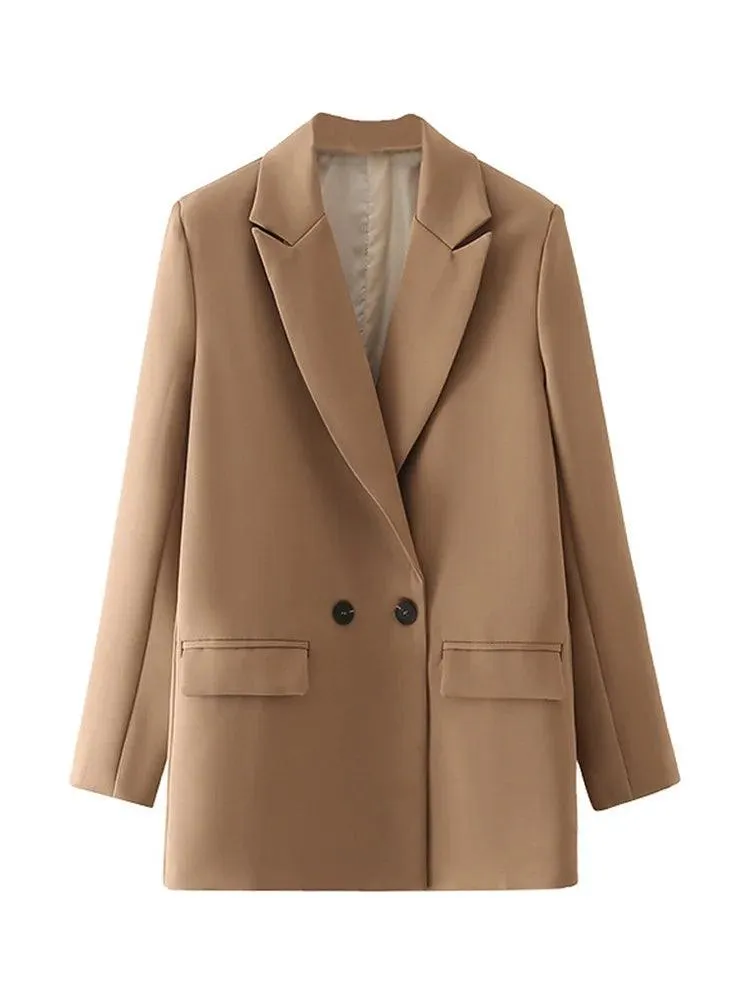 Vintage Double Breasted Blazer: Timeless Office Elegance