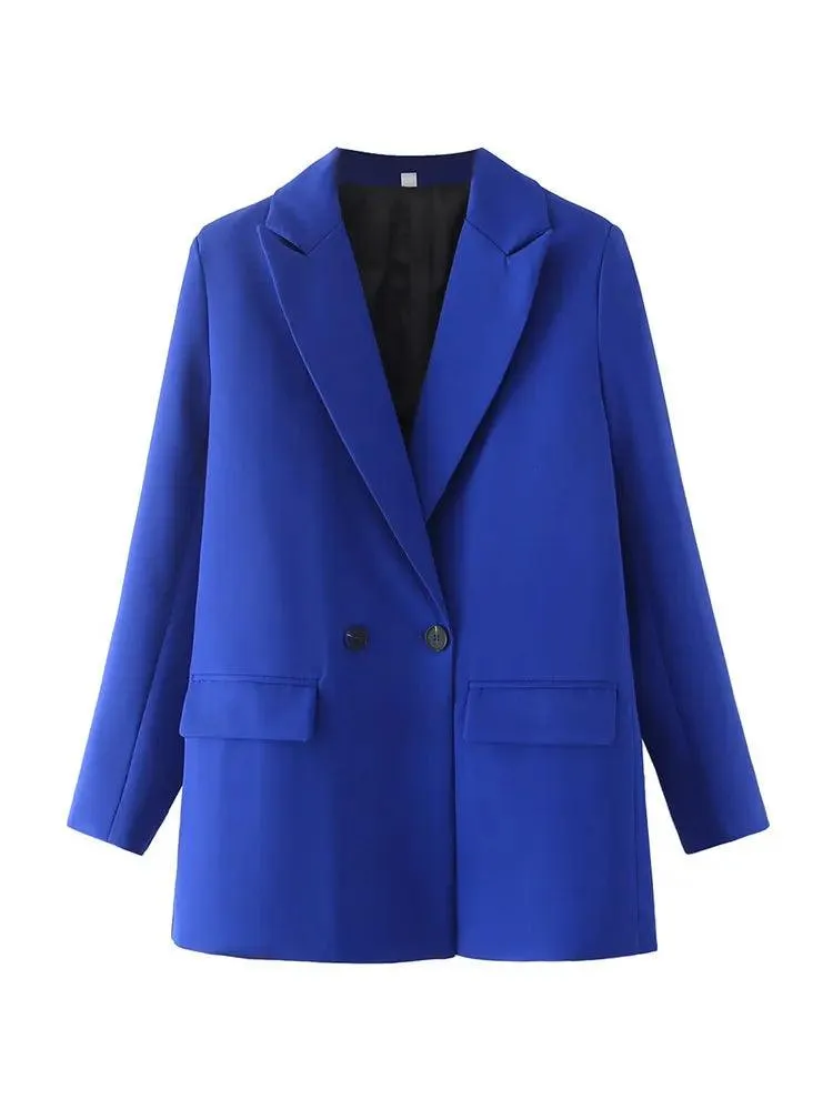 Vintage Double Breasted Blazer: Timeless Office Elegance