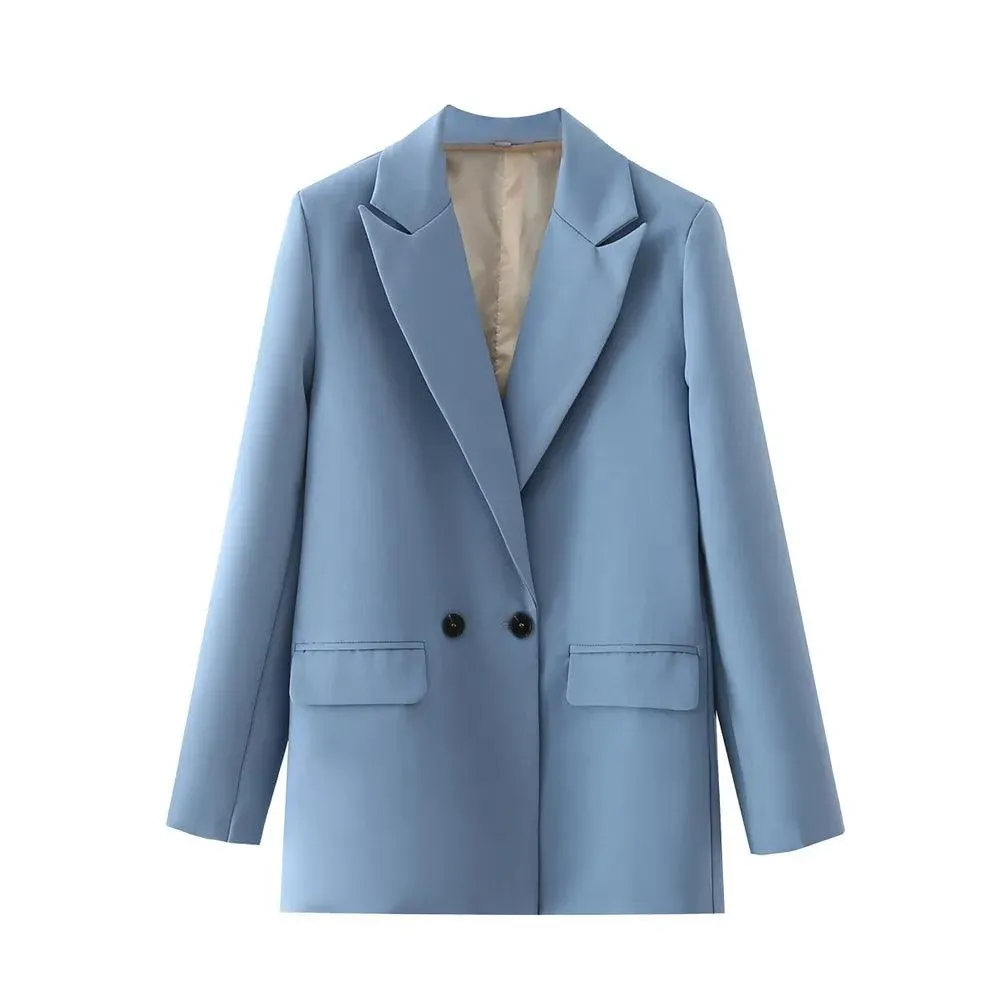 Vintage Double Breasted Blazer: Timeless Office Elegance