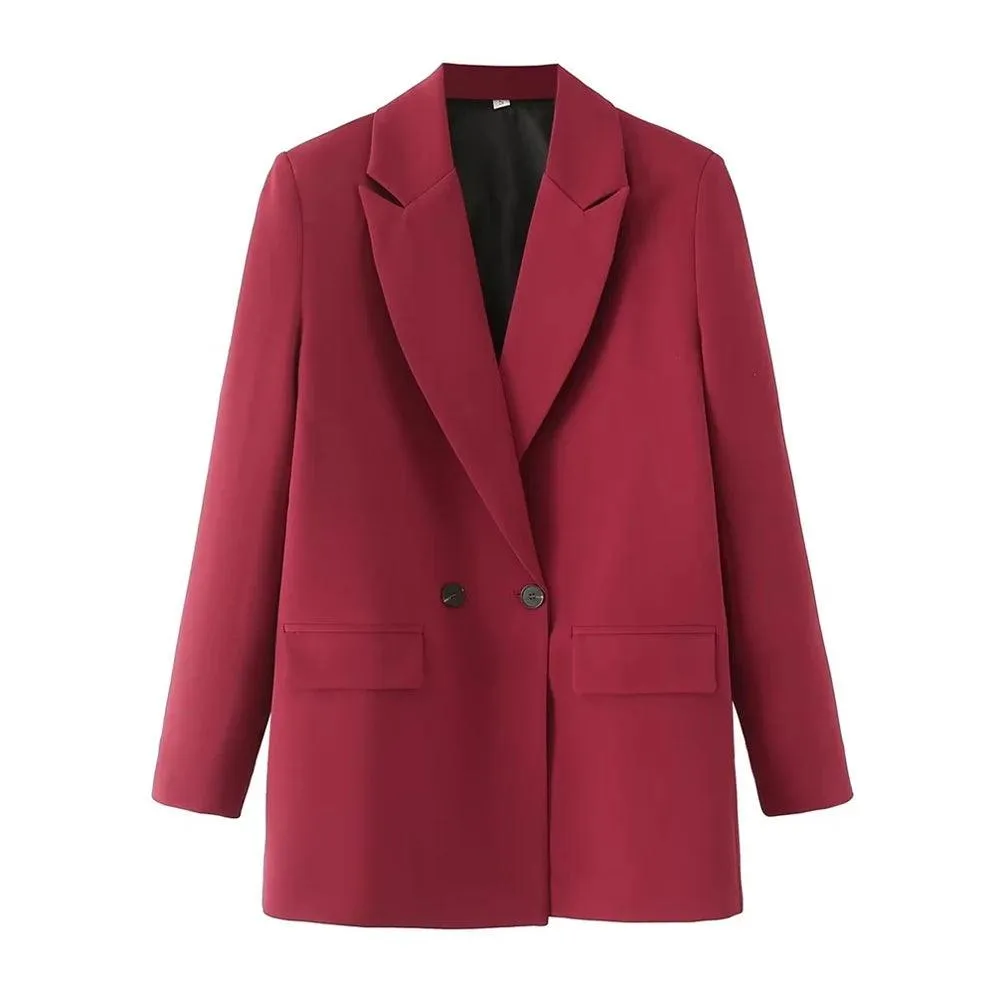 Vintage Double Breasted Blazer: Timeless Office Elegance