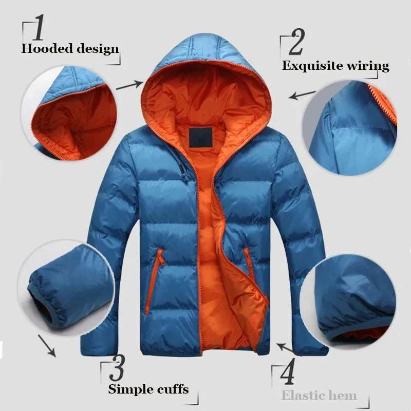 Vorholm - Puffer Jacket Heren met Capuchon, Lichtgewicht, Winddicht & Waterafstotend
