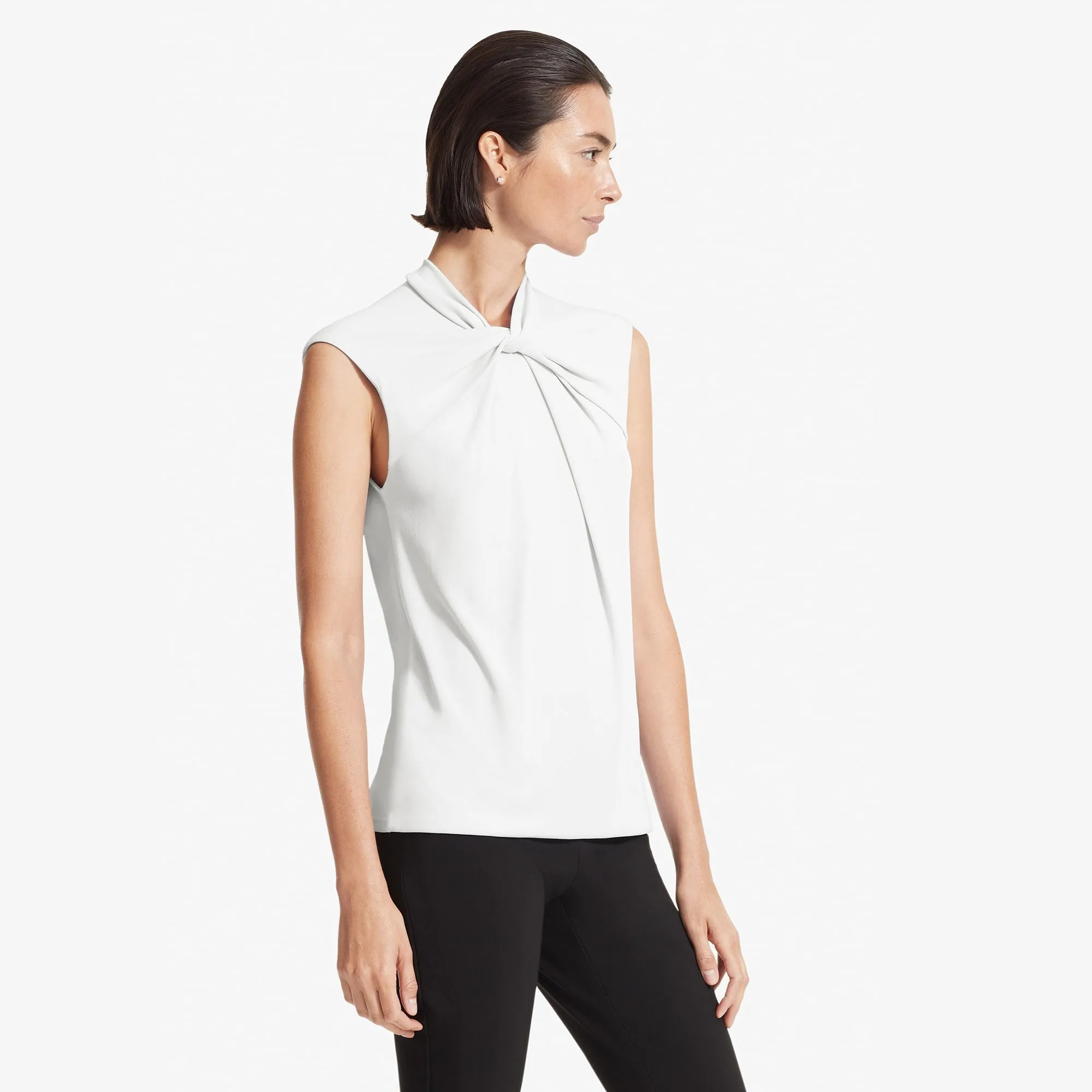 Walters Top - Knit Crepe :: Ivory