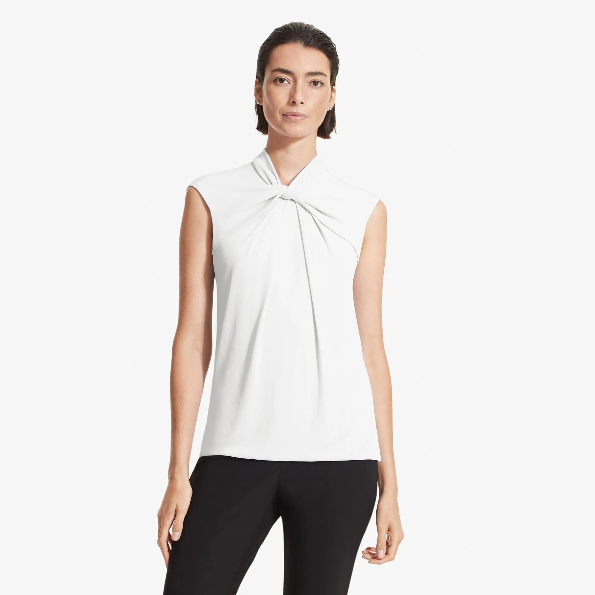 Walters Top - Knit Crepe :: Ivory