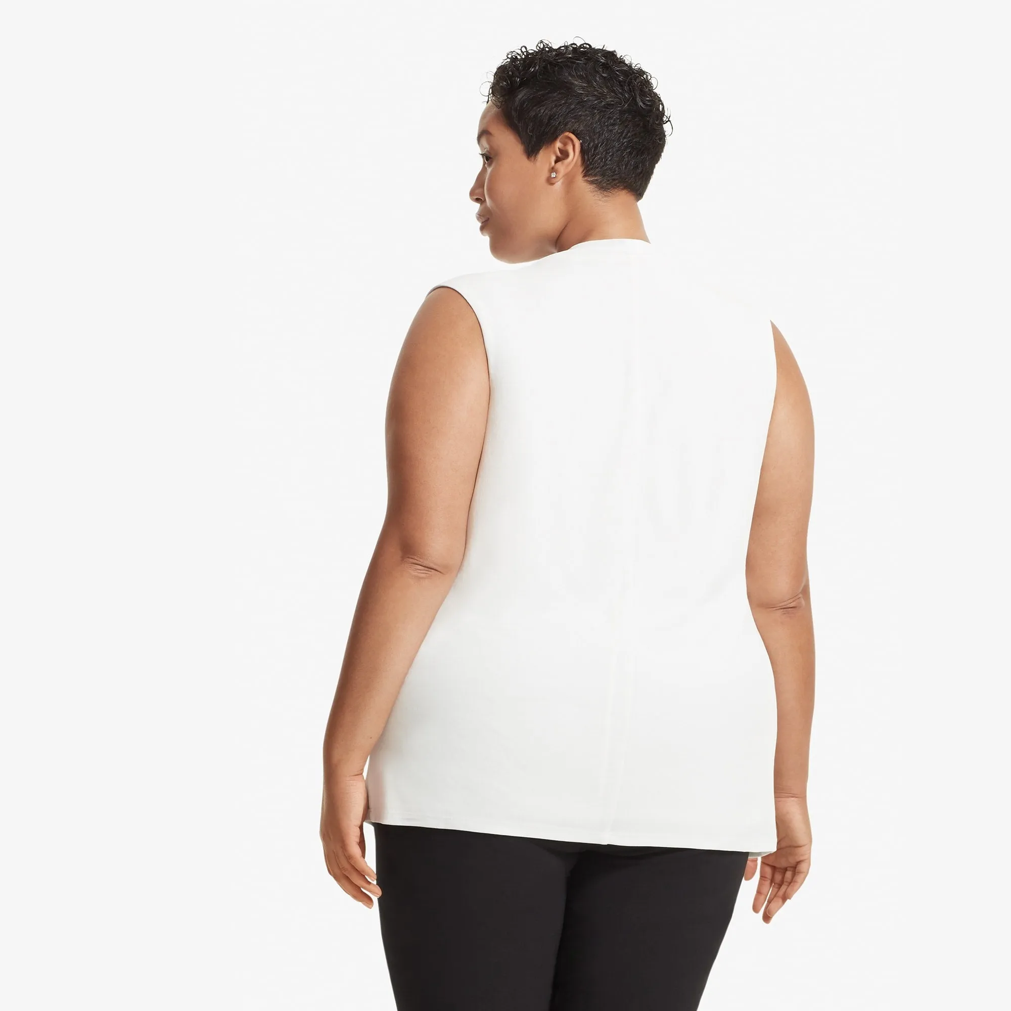 Walters Top - Knit Crepe :: Ivory