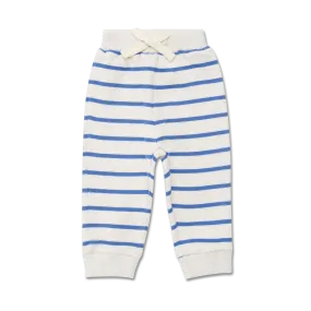 Wander   Wonder Blue Stripe Baby Sweatpants