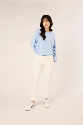 White Chino Trousers - Women's