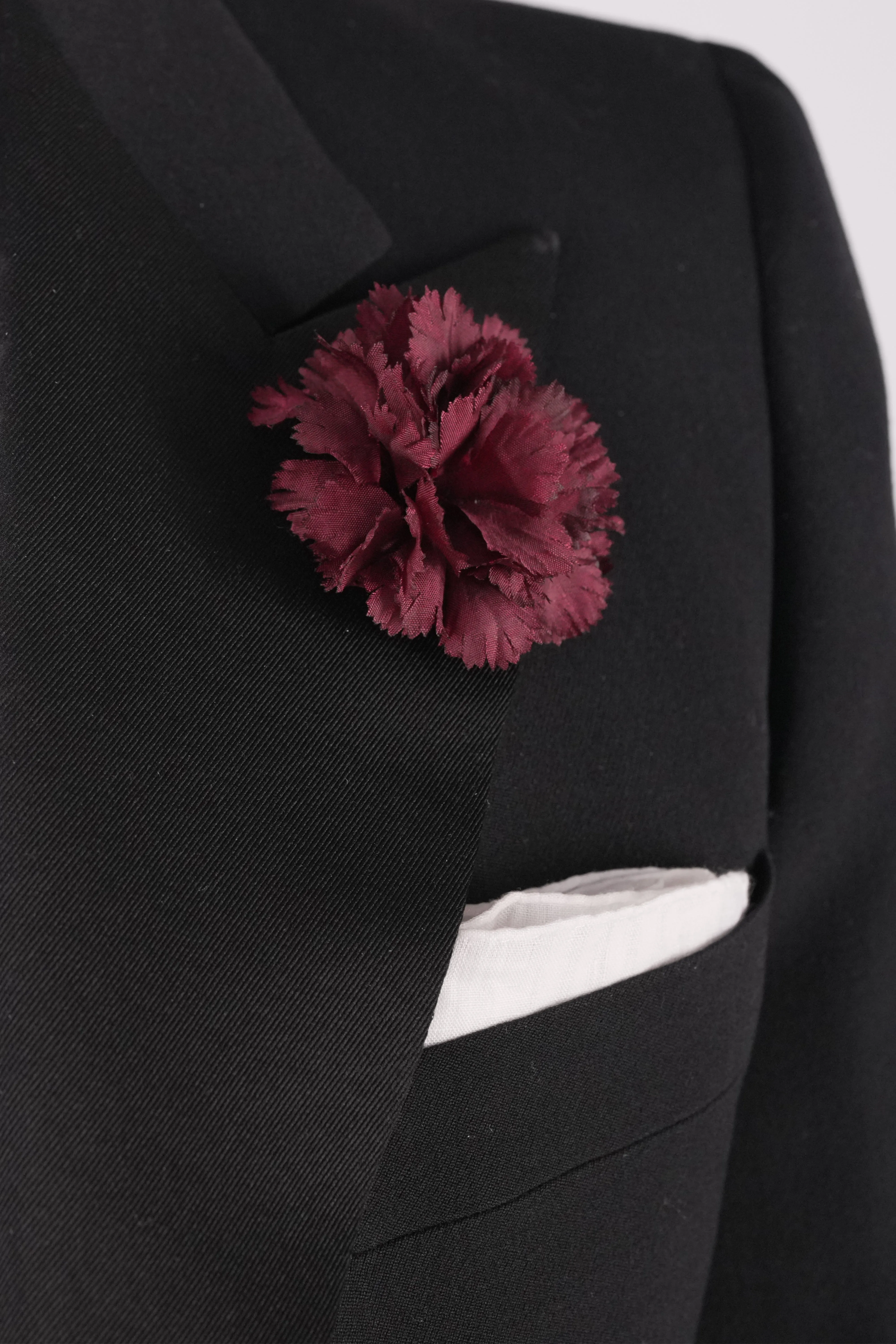 White Italian Linen Pocket Square