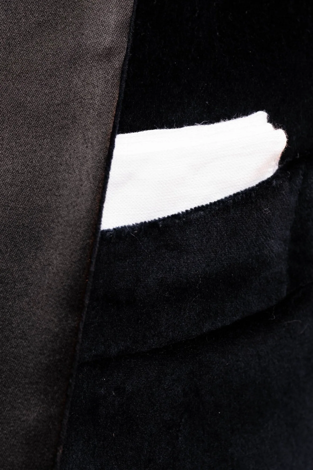 White Italian Linen Pocket Square