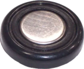 WIPER/ RADIO  KNOB, BLACK, POLISHED S/S, '68-'72