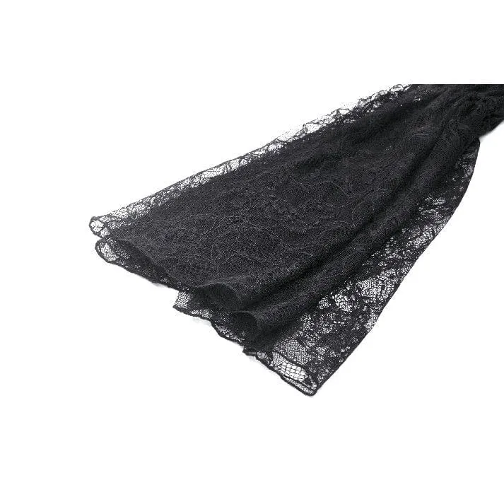Women's Gothic Off-the-shoulder Cutout Lace Cape