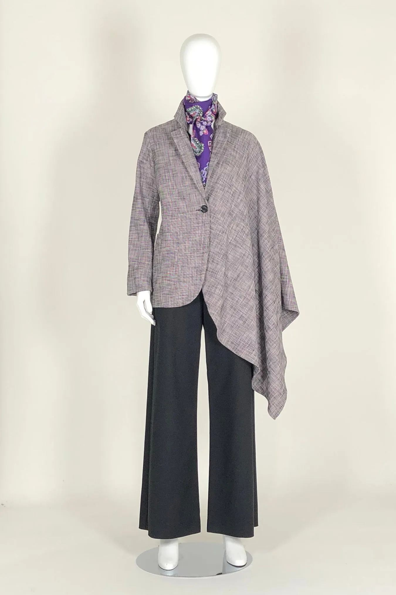 WORLD 4580 Nostalgia Cape Blazer Pink Tweed