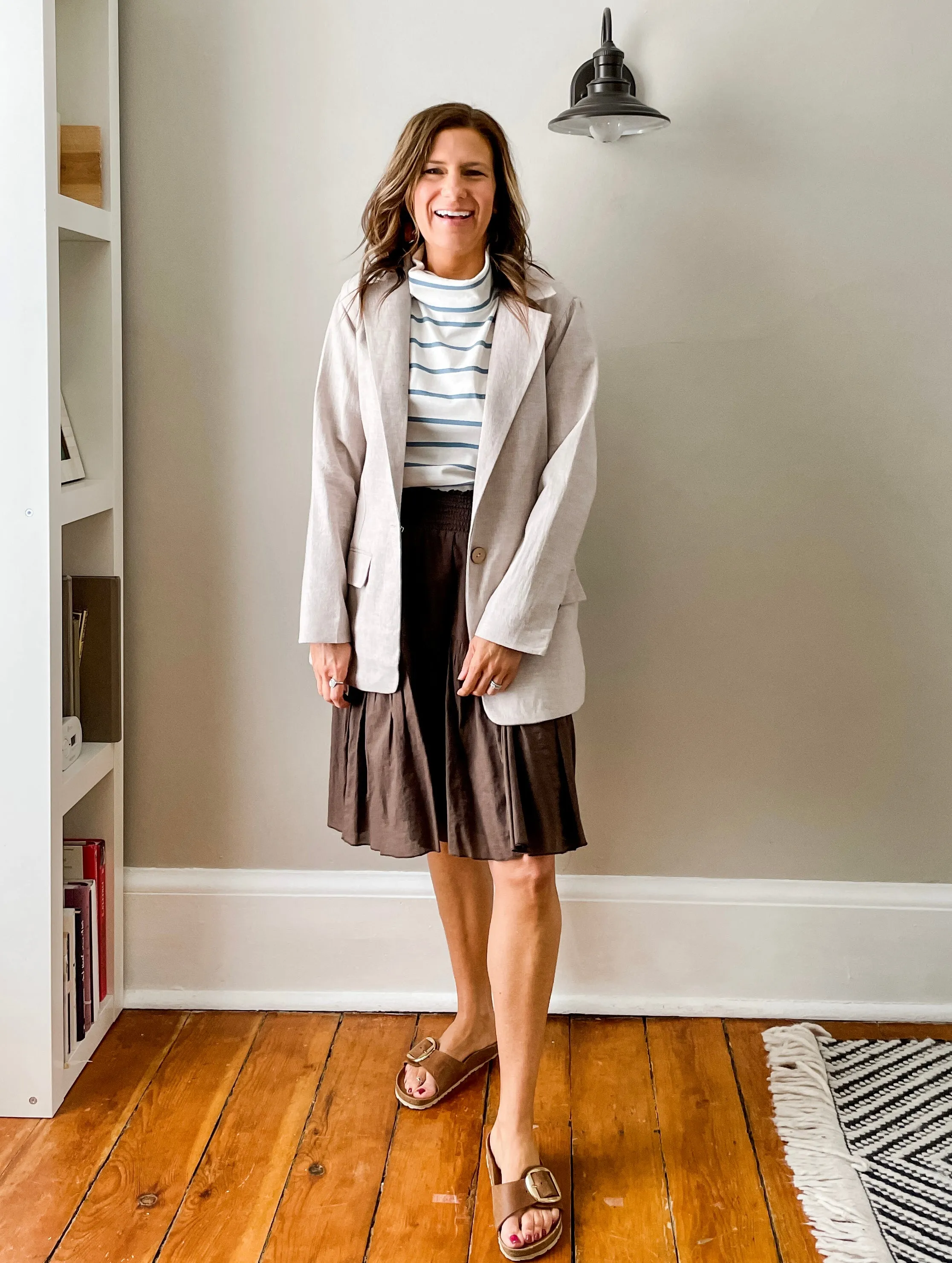 Woven Blazer - Oatmeal