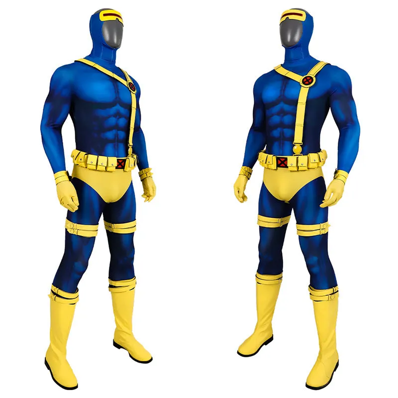 X-Men 97 Cosplay Cyclops Costumes Scott Summers Jumpsuit Halloween Outfit