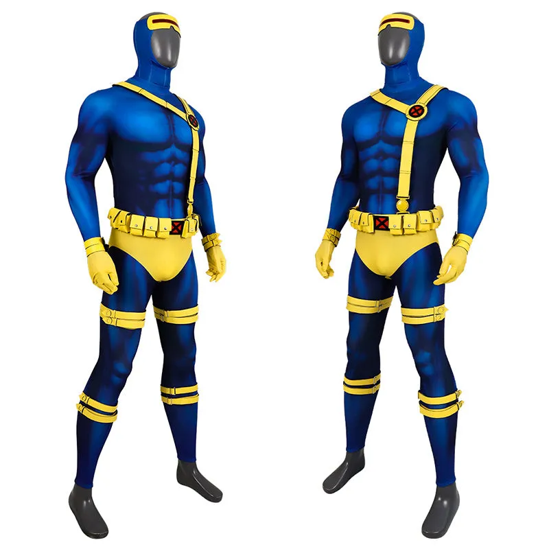 X-Men 97 Cosplay Cyclops Costumes Scott Summers Jumpsuit Halloween Outfit